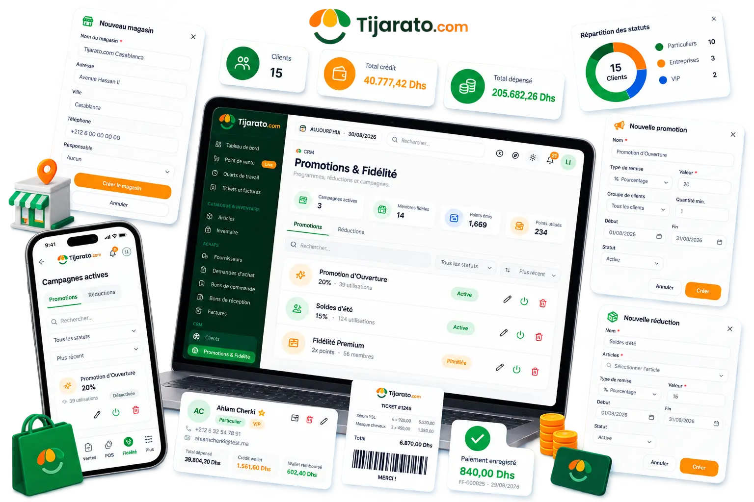 Promotion screen with discount badge